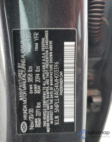 2021 Hyundai Elantra Se из США, поврежденный, VIN 5NPLL4AG4MH013396